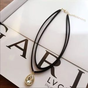 ♥️💋Choker necklace with gem charm